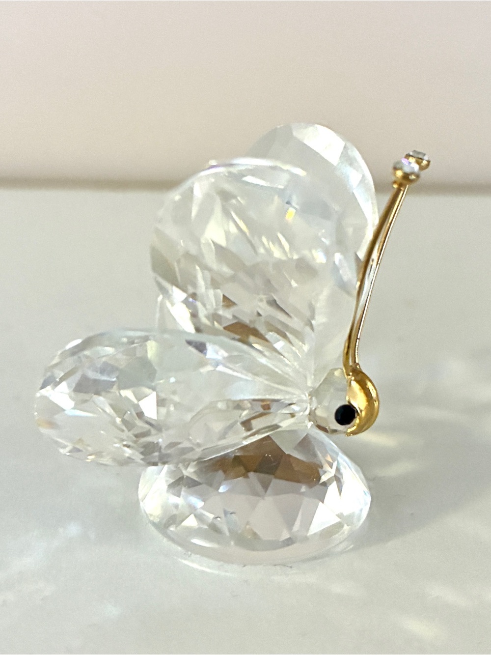 Swarovski Crystal Butterfly Figurine with Gold Mask - Picture 5 of 7